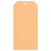 Geschenkanhänger aus Karton extra groß 60x120 mm apricot