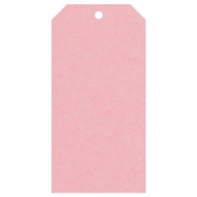 Geschenkanhänger aus Karton extra groß 60x120 mm rosa