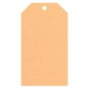 Geschenkanhänger aus Karton 45x80 mm apricot