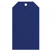 Geschenkanhänger aus Karton 45x80 mm königsblau