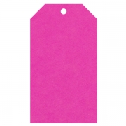 Geschenkanhänger aus Karton 45x80 mm pink