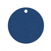 Geschenkanhänger aus Karton Kreis 45 mm dunkelblau