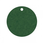 Geschenkanhänger aus Karton Kreis 45 mm dunkelgrün