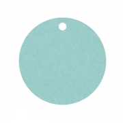 Geschenkanhänger aus Karton Kreis 45 mm hellblau