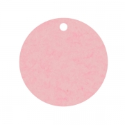 Geschenkanhänger aus Karton Kreis 45 mm rosa