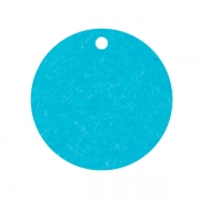 Geschenkanhänger aus Karton Kreis 45 mm himmelblau