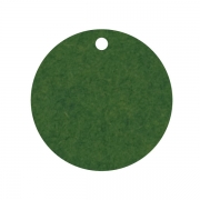 Geschenkanhänger aus Karton Kreis 45 mm laubgrün
