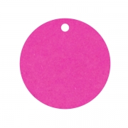 Geschenkanhänger aus Karton Kreis 45 mm pink