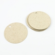 Geschenkanhnger aus Graspapier Kreis 60 mm