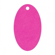 Geschenkanhänger aus Karton oval 32x54 mm pink