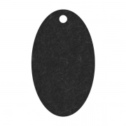 Geschenkanhnger aus Karton oval 32x54 mm schwarz