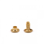 Hohlniet 7x7 mm gold