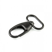 Karabiner 25mm schwarz lackiert