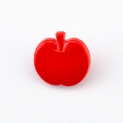 Knopf Apfel rot 14 mm