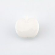 Knopf Apfel weiß 18 mm
