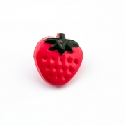Knopf Erdbeere 13 mm