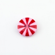 Knopf Muster rosa 15 mm