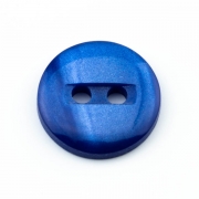 Knopf perlmutt blau 13 mm