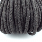 Baumwollkordel schwarzbraun 5mm mit Kern