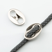 Kordelstopper aus Metall fr 8mm Kordel silber