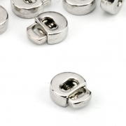 Kordelstopper aus Metall 14 x 16mm silber
