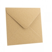 Umschlag quadratisch Kraftpapier 100 x 100 mm
