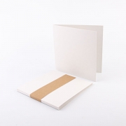 5 Faltkarten Klappkarten blanko CoffeeCup Paper 11,5 x 11,5 cm