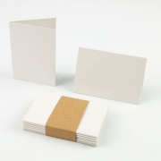 5 Faltkarten Klappkarten blanko CoffeeCup Paper DIN A6 auf A7