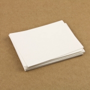 Mini Karten blanko Aquarell wollweiß 300g 9,65 x 6,65cm