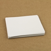Mini Karten blanko Chromokarton weiß 260g 9,65 x 6,65cm
