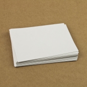 Mini Karten blanko Chromokarton weiß 300g 9,65 x 6,65cm
