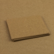 Mini Karten blanko Cardstock braun 200g 9,65 x 6,65cm
