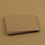 Mini Karten blanko Muskat braun 350g 9,65 x 6,65cm