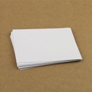 16 Mini Karten blanko Cardstock weiß 200g 9,65 x 6,65cm