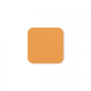 Blanko Patch Kunstleder abgerundet 25 x 25 mm apricot
