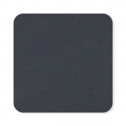 Blanko Patch Kunstleder abgerundet 50 x 50 mm nachtblau