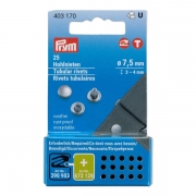 Prym Hohlnieten, 3-4mm, silberfarbig, 25 Stck 403170