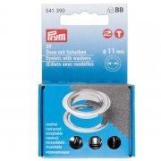 Prym sen und Scheiben, 11,0 mm, silberfarbig 541390