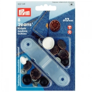 Prym Jeans-Knpfe altmessing 17mm Lorbeerkranz 622241