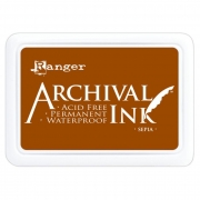 Stempelkissen Ranger Archival Ink Sepia