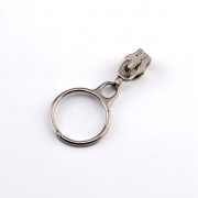 5 Schieber mit Ring silber fr 3mm Reiverschluss
