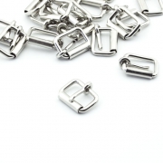 10 Stck Rollschnalle 16mm x 10mm silber