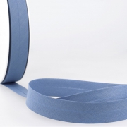 Schrägband blau aus Baumwolle PES 20mm