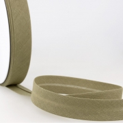 Schrägband grau aus Baumwolle PES 20mm