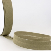 Schrgband grau aus Baumwolle PES 20mm