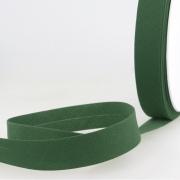 Schrägband dunkelgrün aus Baumwolle PES 20mm