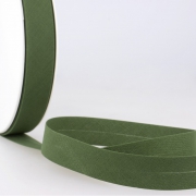 Schrägband dunkelgrün aus Baumwolle PES 20mm
