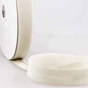 Schrägband rohweiß aus Baumwolle PES 20mm