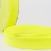 Schrägband neon gelb aus Baumwolle und PES 20mm