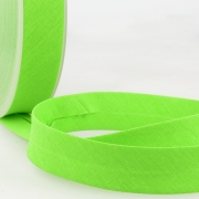Schrägband neon grün aus Baumwolle und PES 20mm